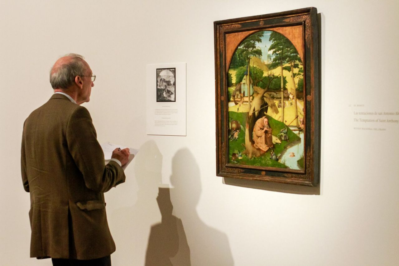 Está considerado como una de las mejores obras maestras del Bosco.  Este tríptico recoge diversos episodios de la vida de san Antonio