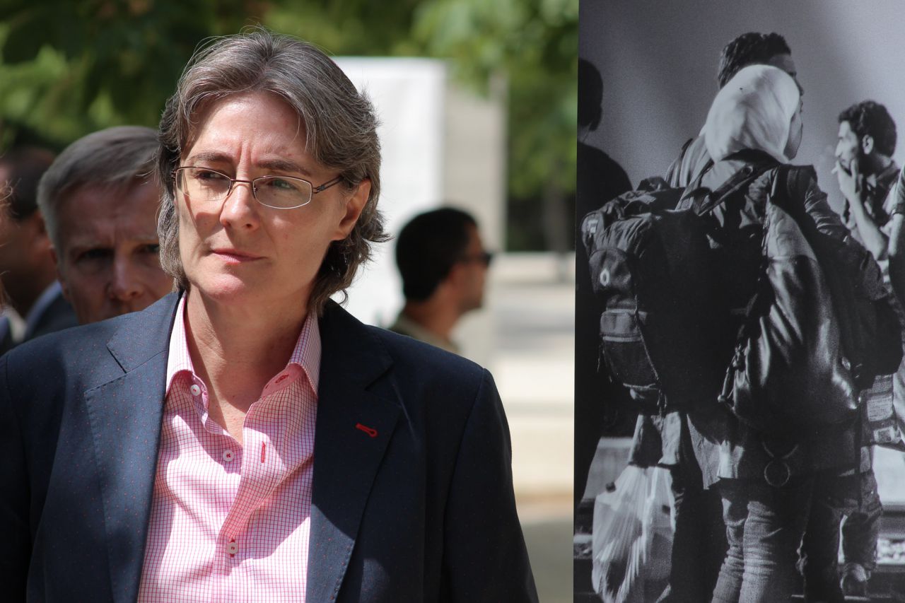 Marta Higueras, primera teniente de alcalde de Madrid y delegada de Equidad, Derechos Sociales y Empleo, en la exposición