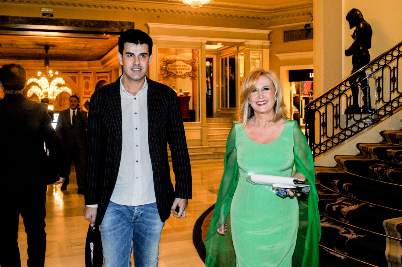 Nieves Herrero, a su llegada a la gala.