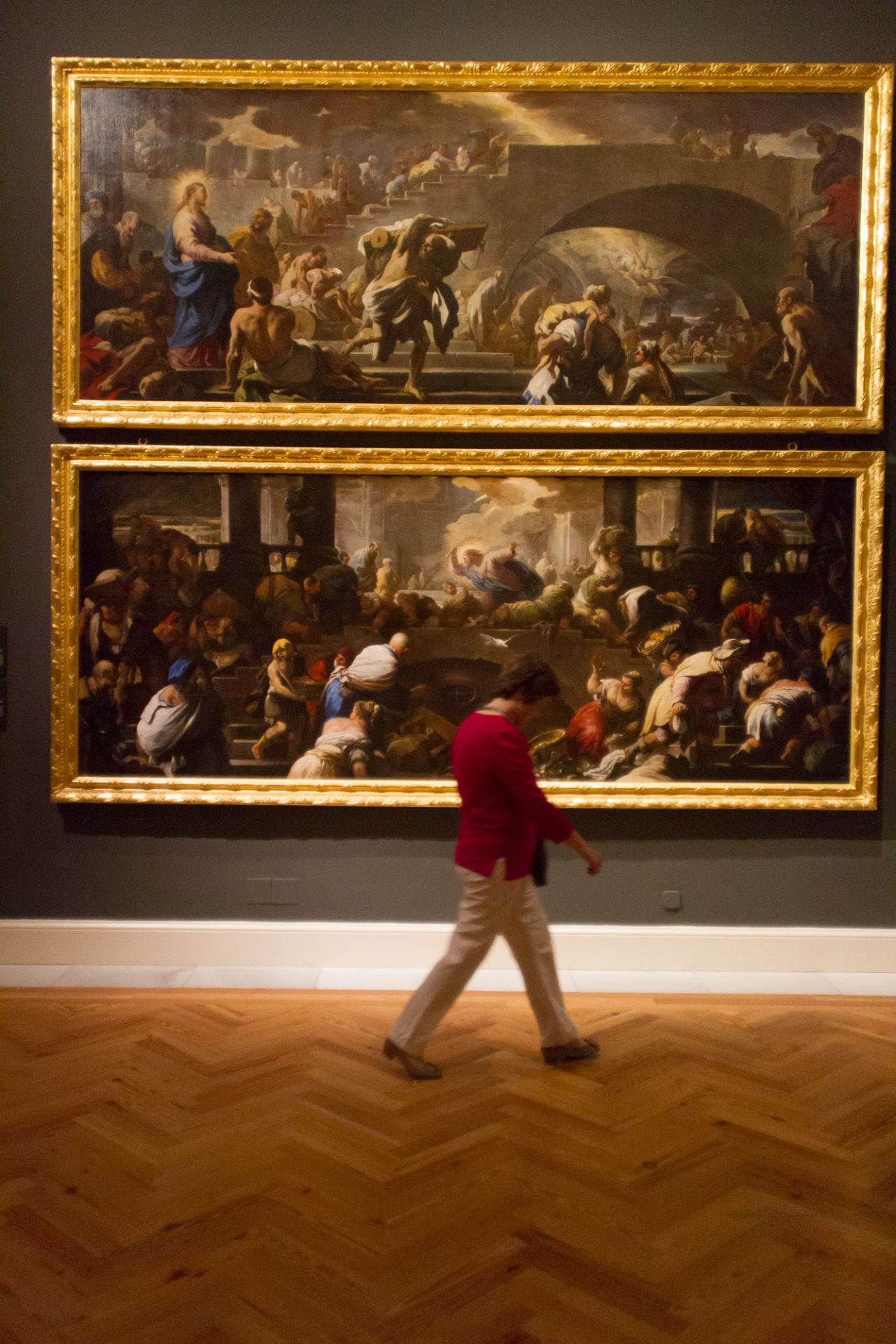 La muestra reúne un importante conjunto de pinturas y esculturas italianas del siglo XVII pertenecientes al Patrimonio Nacional.