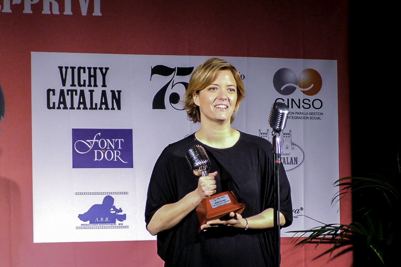 En televisión, el Micrófono de los Informadores fue para la periodista María Casado,conductora de Los desayunos de TVE.