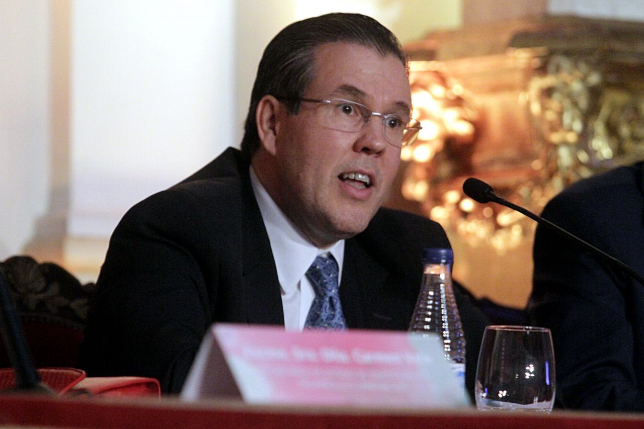 Regelio Ambrosi,presidente del patronato de la Fundación Merck Salud, durante su intervención en la entrega de Ayudas Merck de Investigación 2016.