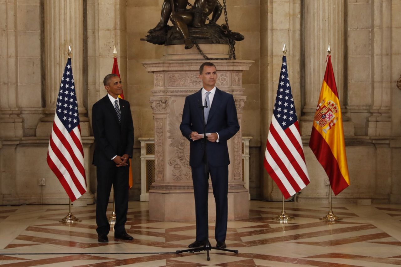 Visita de Obama al Palacio Real