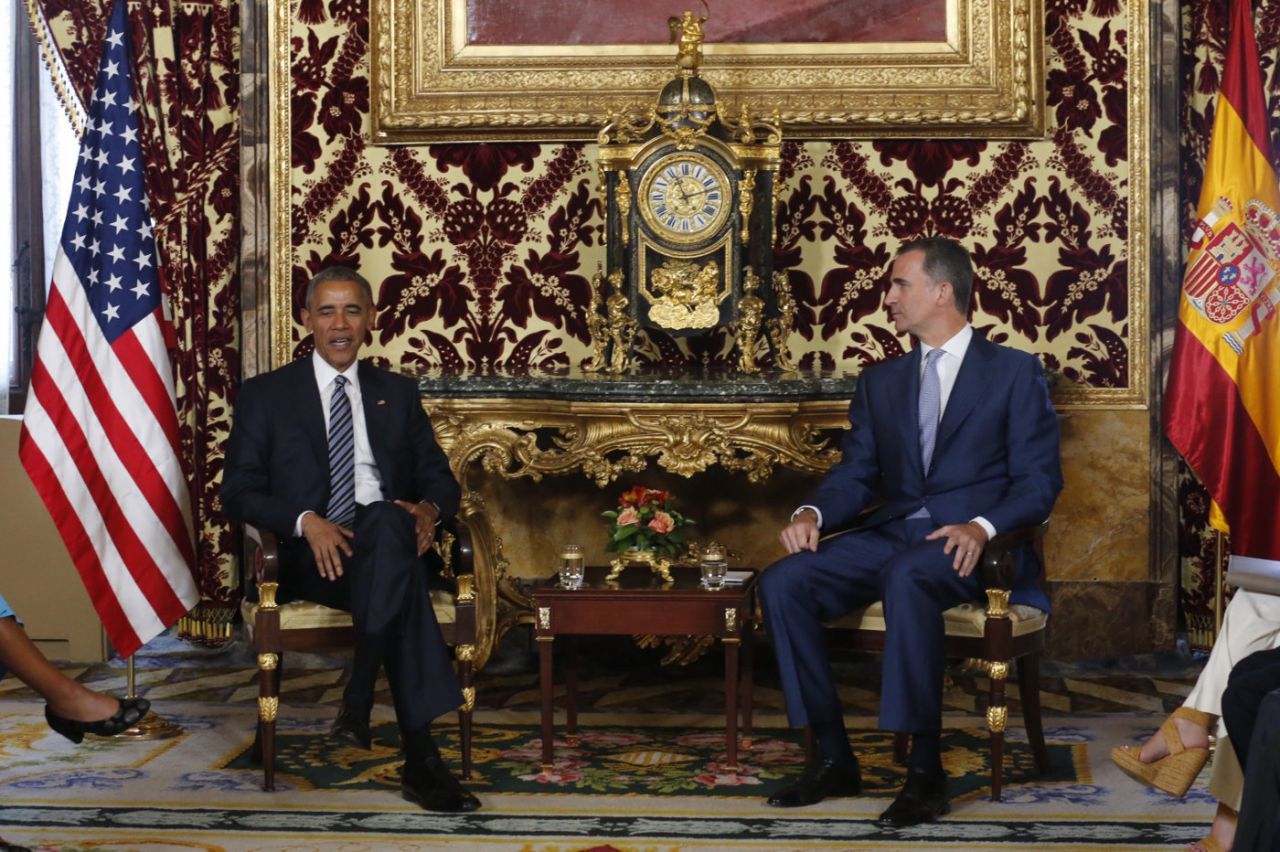 Visita de Obama al Palacio Real