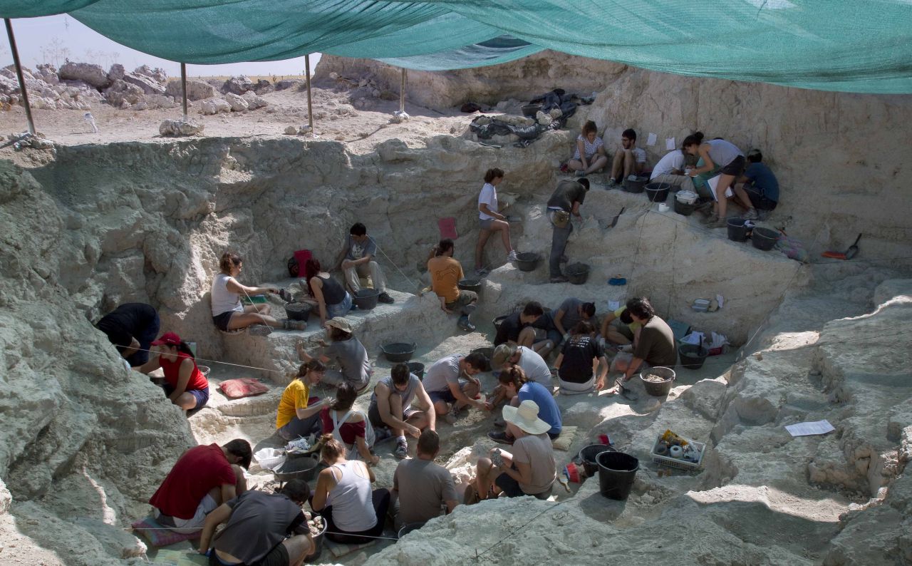 Imagen de las excavaciones que se están llevando a cabo en el Cerro de los Batallones en Torrejón de Velasco 