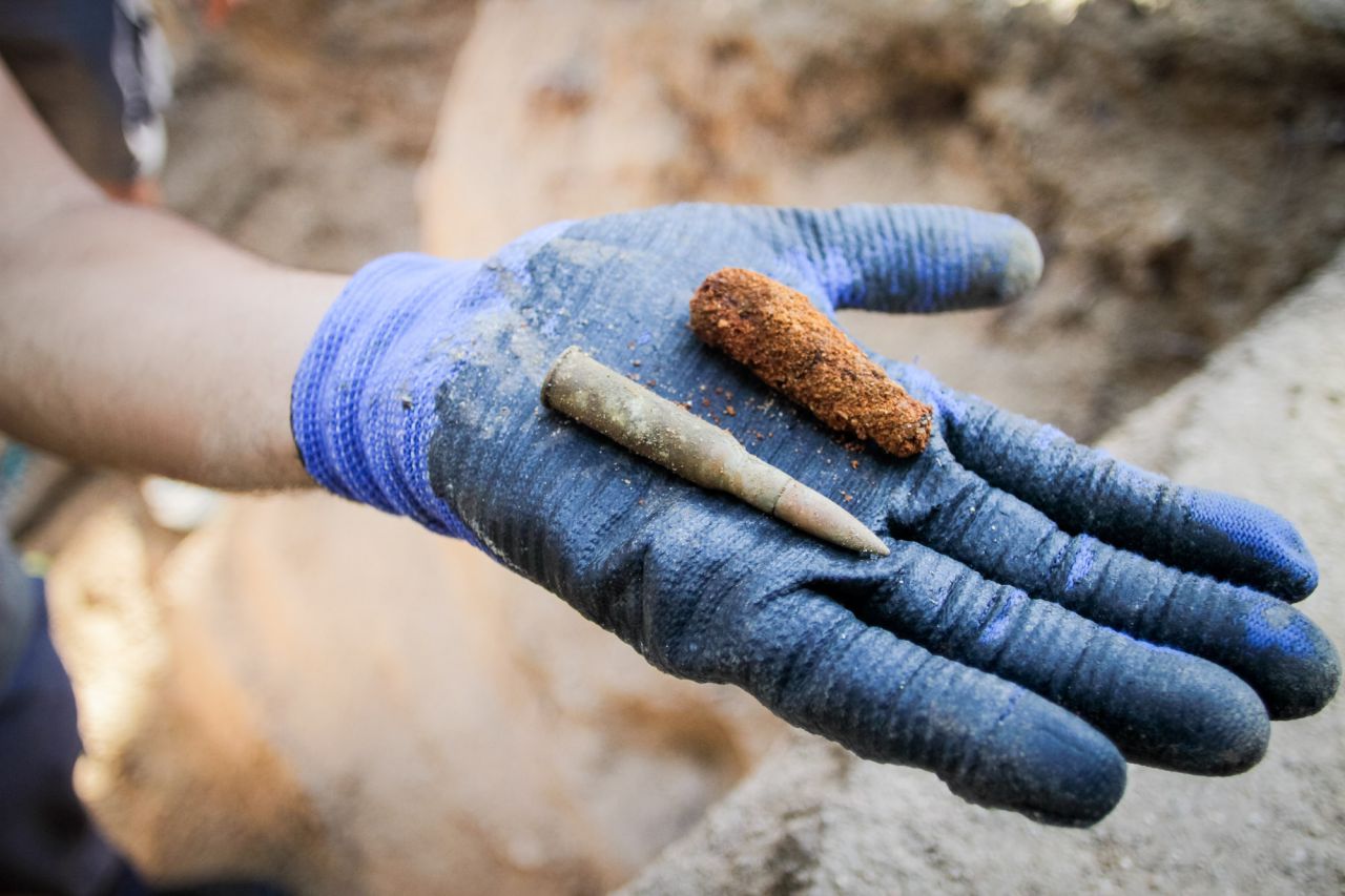 Balas y cartuchos de la Guerra Civil.