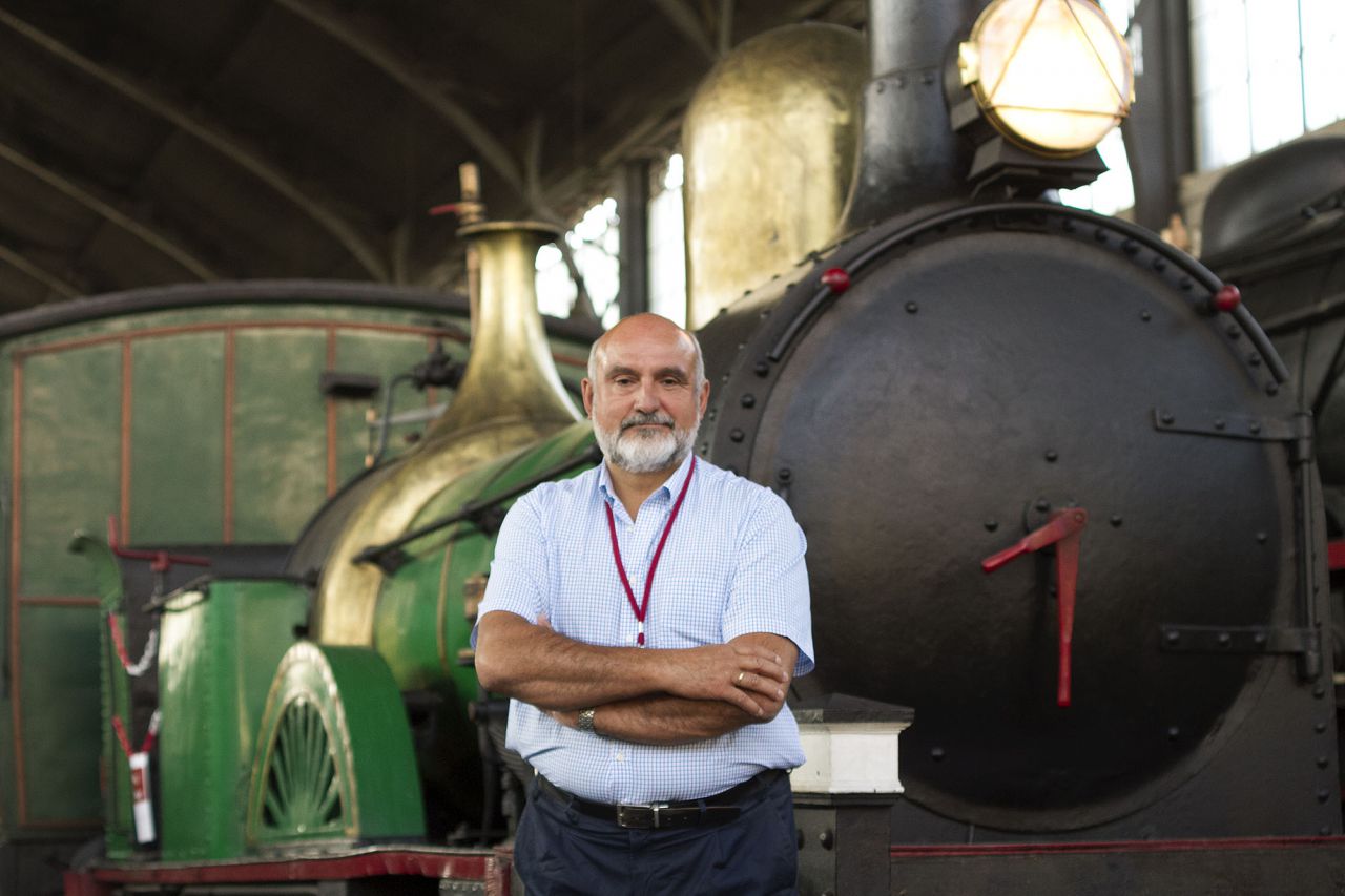 Carlos Abellán, Director del Museo del Ferrocarril.
