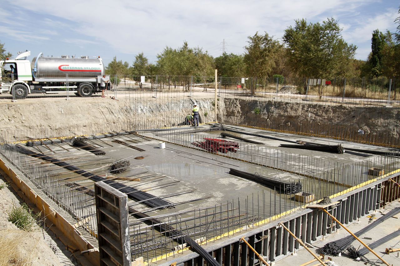 Construcción de un depósito de agua para riego