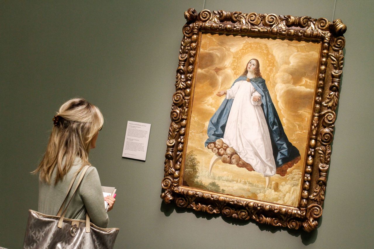 La Inmaculada Concepción de Francisco Zurbarán. Óleo sobre lienzo de 1635.