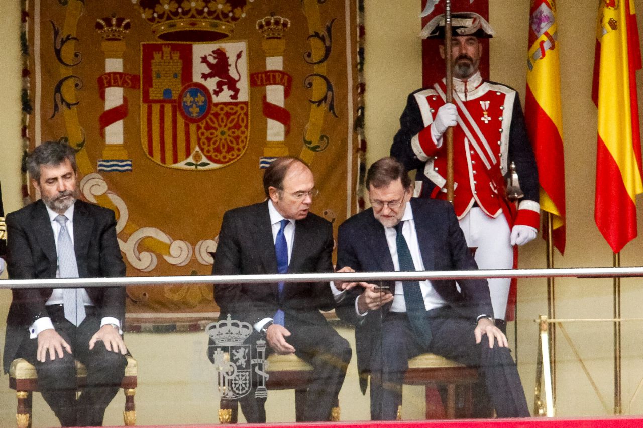 Pio García-Escudero junto a Mariano Rajoy.