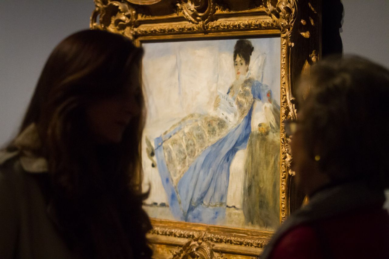 Retrato de la mujer de Monet    hacia 1872-1874 Óleo sobre lienzo. 53 × 71,7 cm Lisboa, Museu Calouste Gulbenkian.