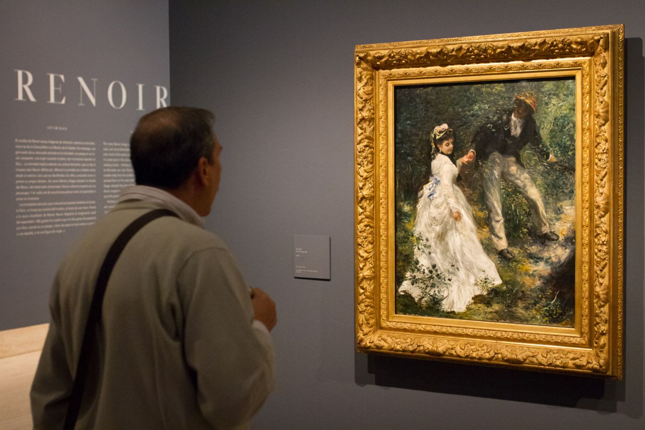El paseo   1870 Óleo sobre lienzo. 81,3 × 64,8 cm Los Ángeles, The J. Paul Getty Museum,  89.PA.41.