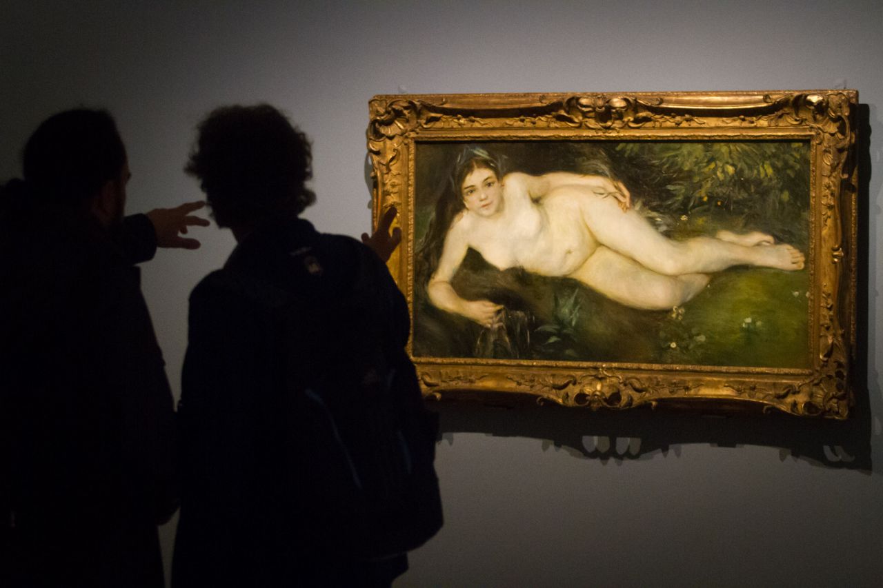 Ninfa junto a un arroyo   1869-1870 Óleo sobre lienzo. 66,7 × 122,9 cm Londres, The National Gallery.  Adquirido en 1951.