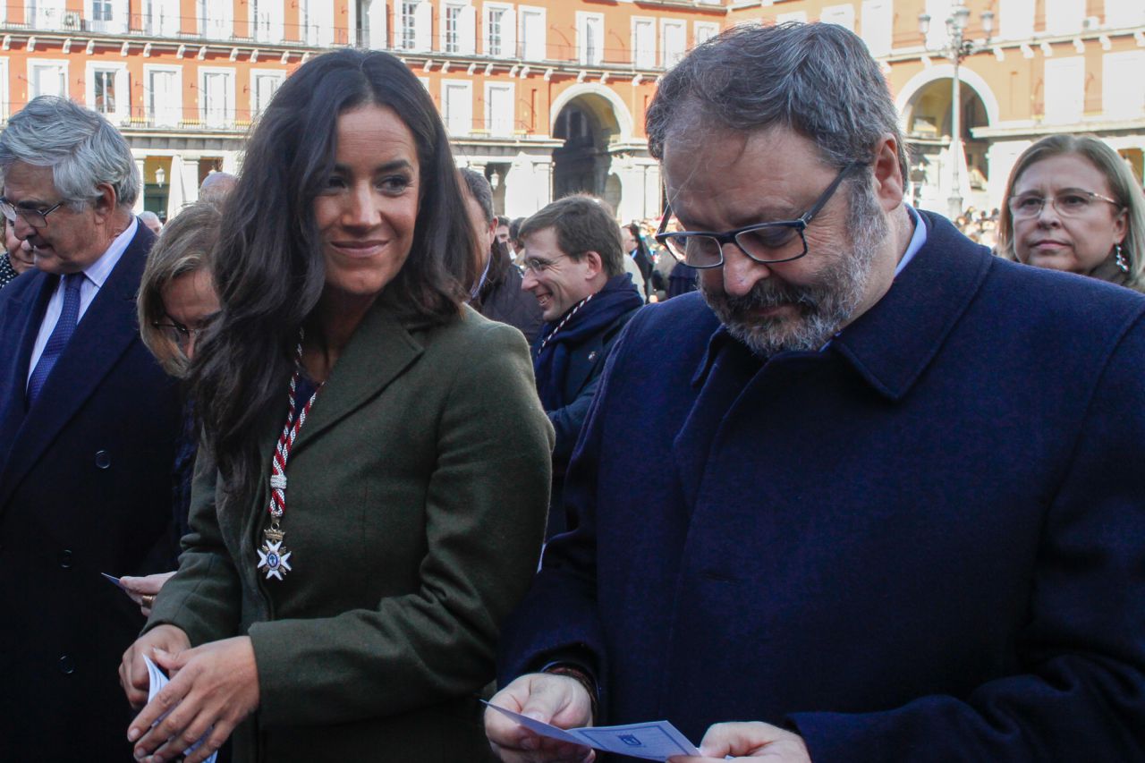 Begoña Villacís junto a Javier Barbero, concejal de Seguridad y Emergencias del Ayuntamiento de Madrid.