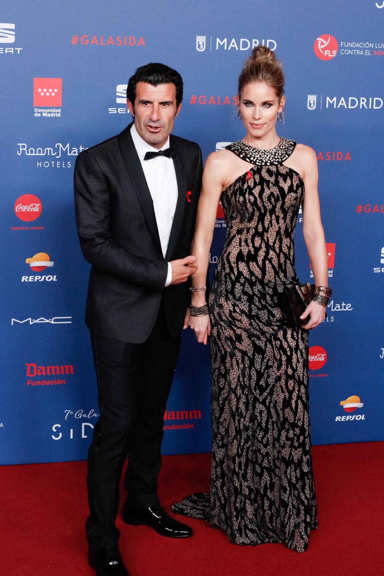 Luis Figo y su esposa Helen Svedin 