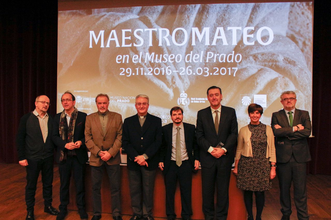 La exposición 'Maestro Mateo', organizada con la Real Academia Gallega de Bellas Artes y la Fundación Catedral de Santiago, está dedicada al Maestro Mateo y su trabajo de la Catedral de Santiago de Compostela.
