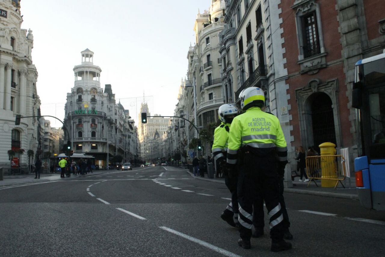 Los ejes principales de Madrid cierran al tráfico por Navidad.