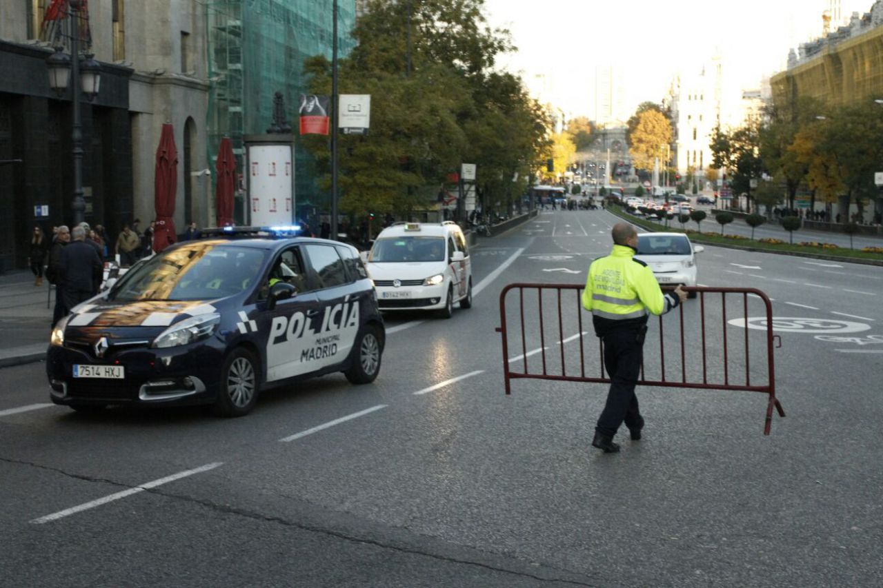 Los ejes principales de Madrid cierran al tráfico por Navidad.