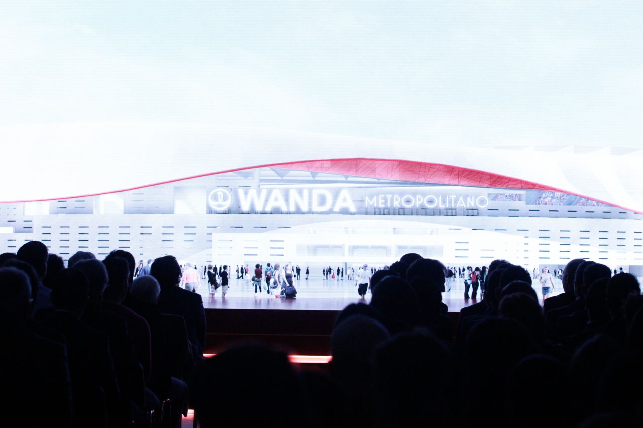 Wanda Metropolitano, nombre del nuevo estadio del Atlético de Madrid.