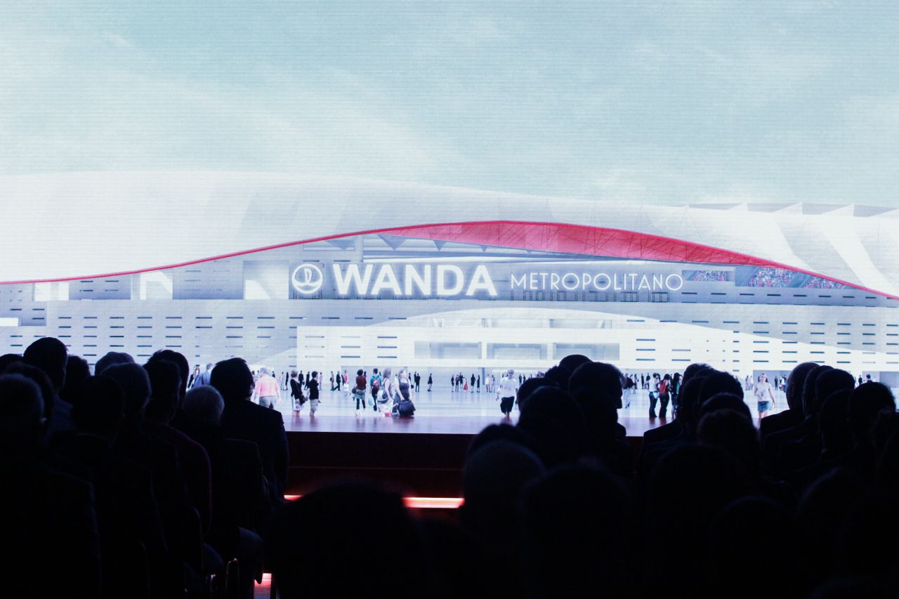 Wanda Metropolitano, nombre del nuevo estadio del Atlético de Madrid.