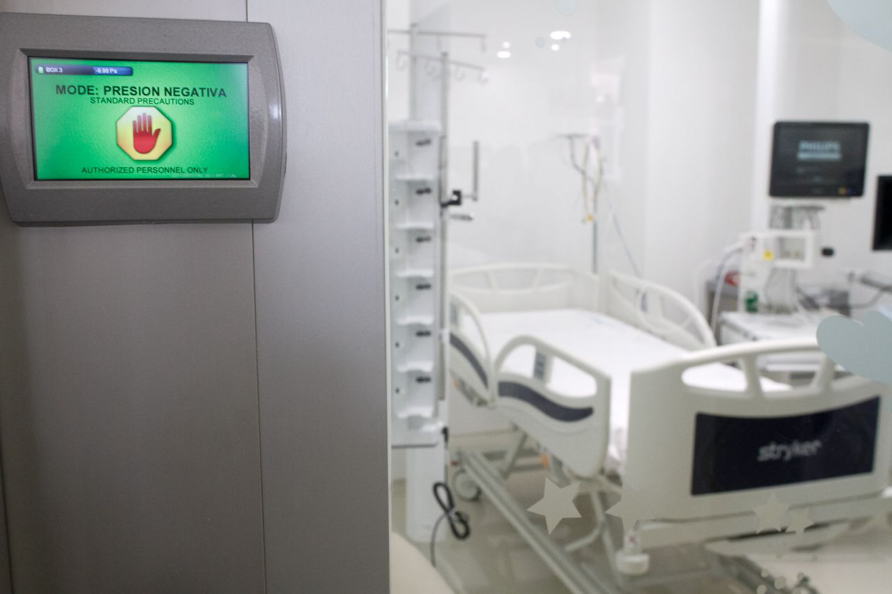Unidad de Cuidados Intensivos (UCI) del hospital universitario infantil Niño Jesús.