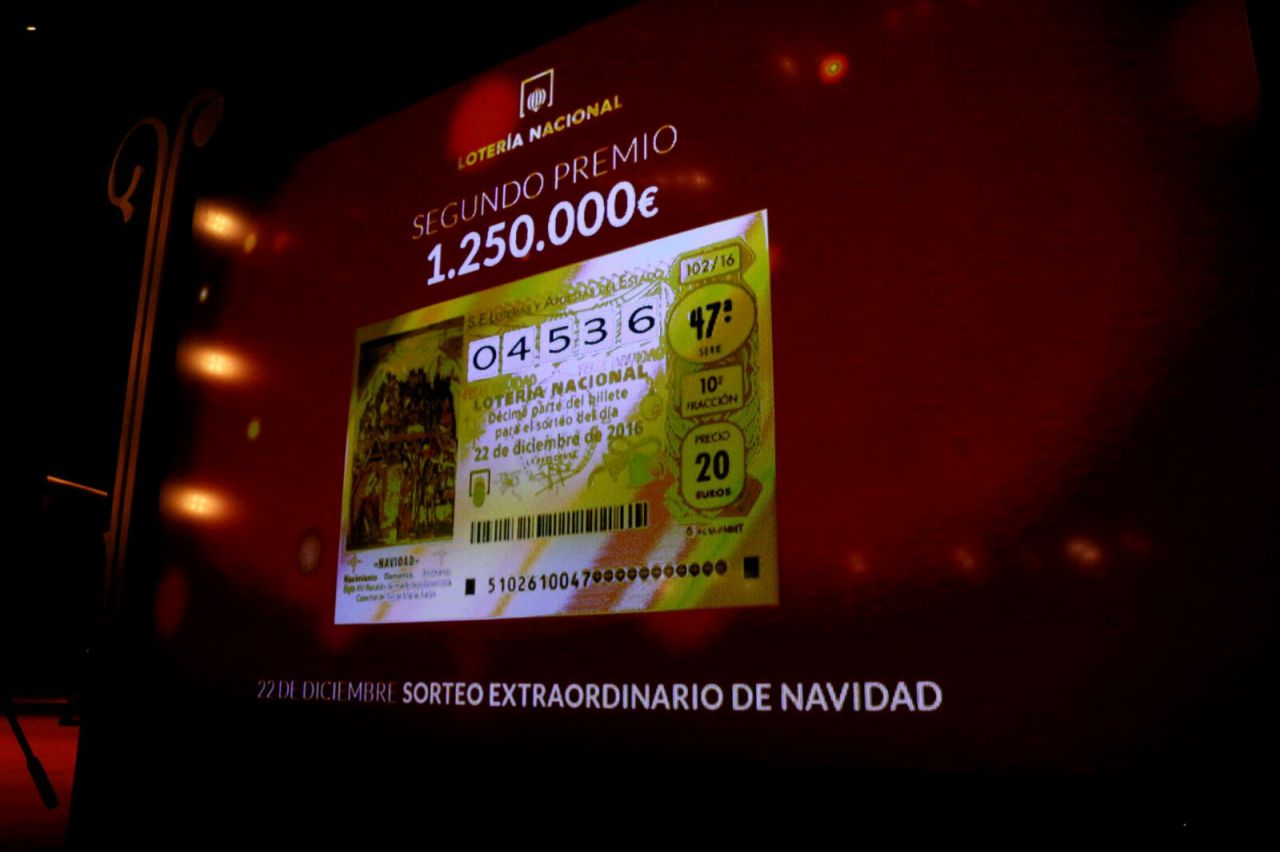 Segundo Premio de la Lotería de Navidada