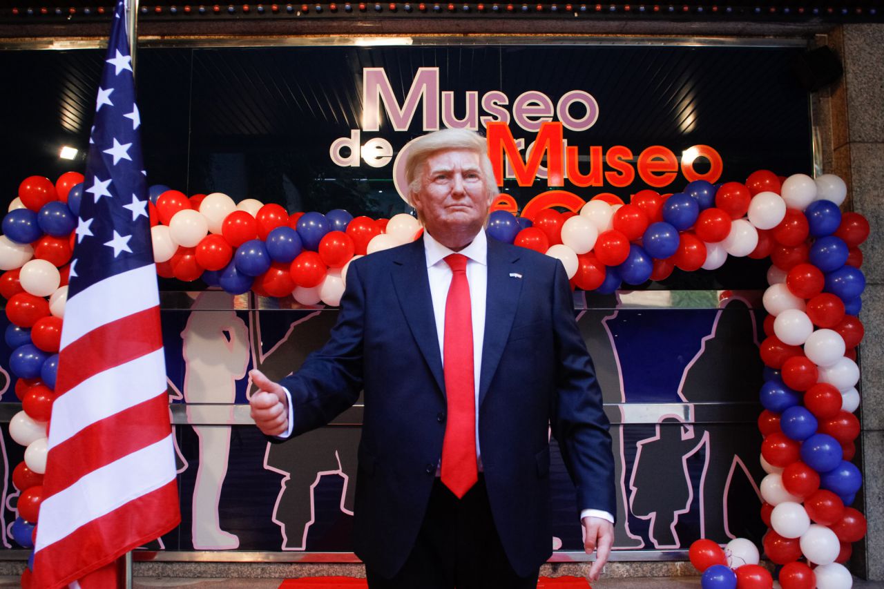 Trump llega antes al Museo de Cera que a la Casa Blanca.