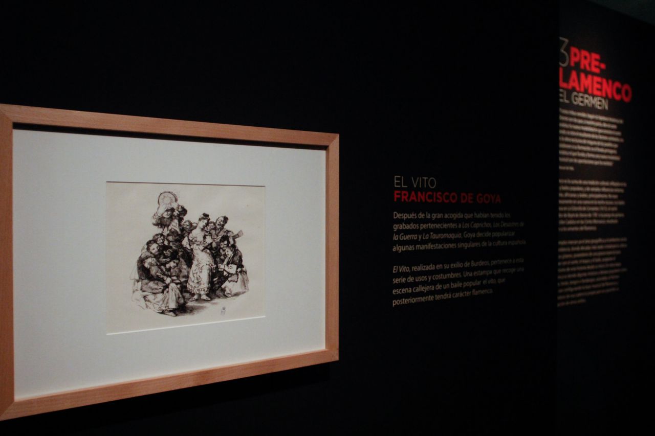 Grabado El Vito de Francisco de Goya.