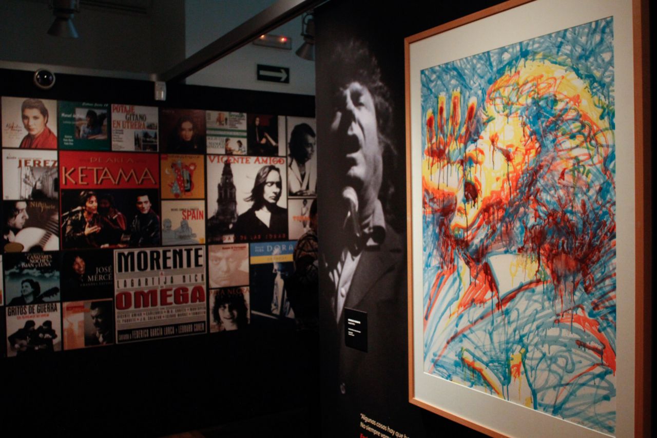 Retrato de Enrique Morente realizado por el graffitero Suso33.