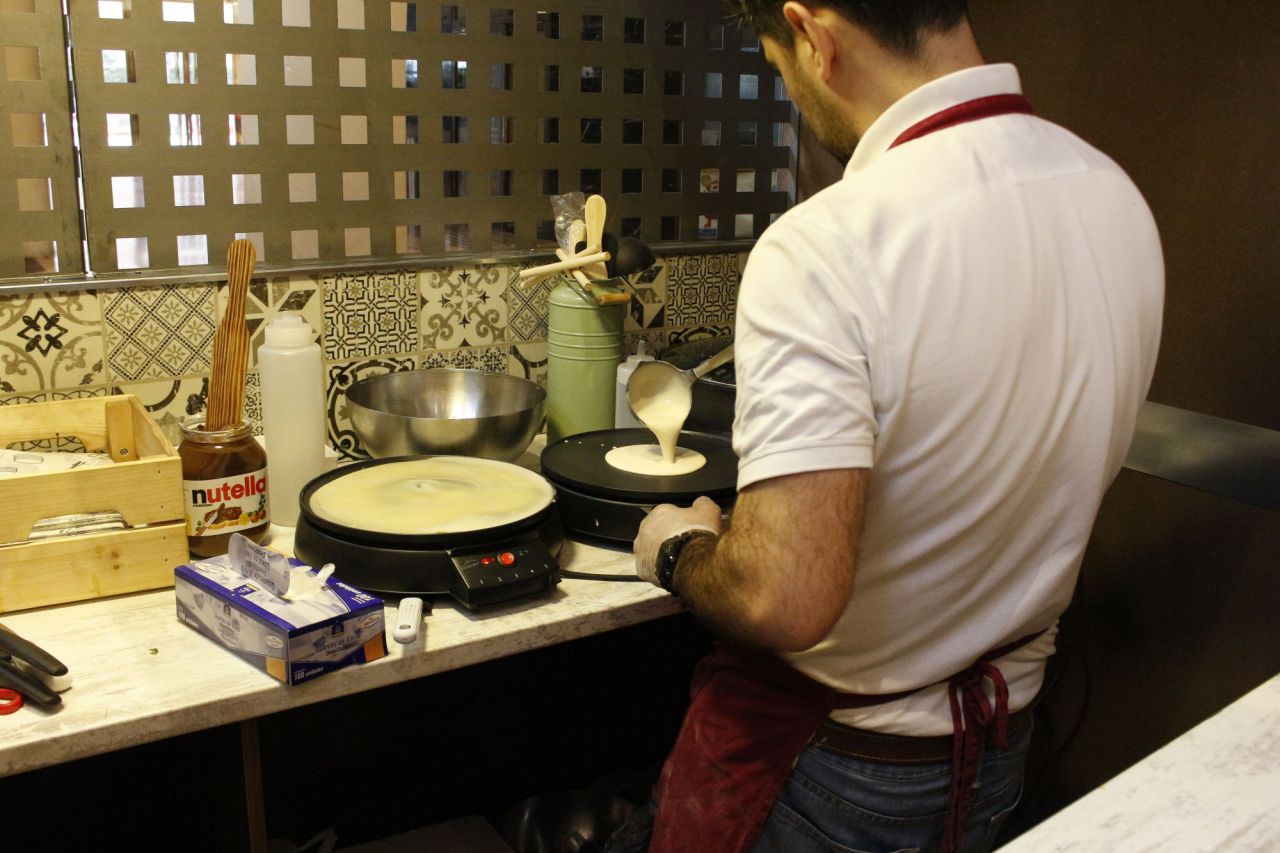 Los crepes son uno de los platos tradicionales del 'street food'.