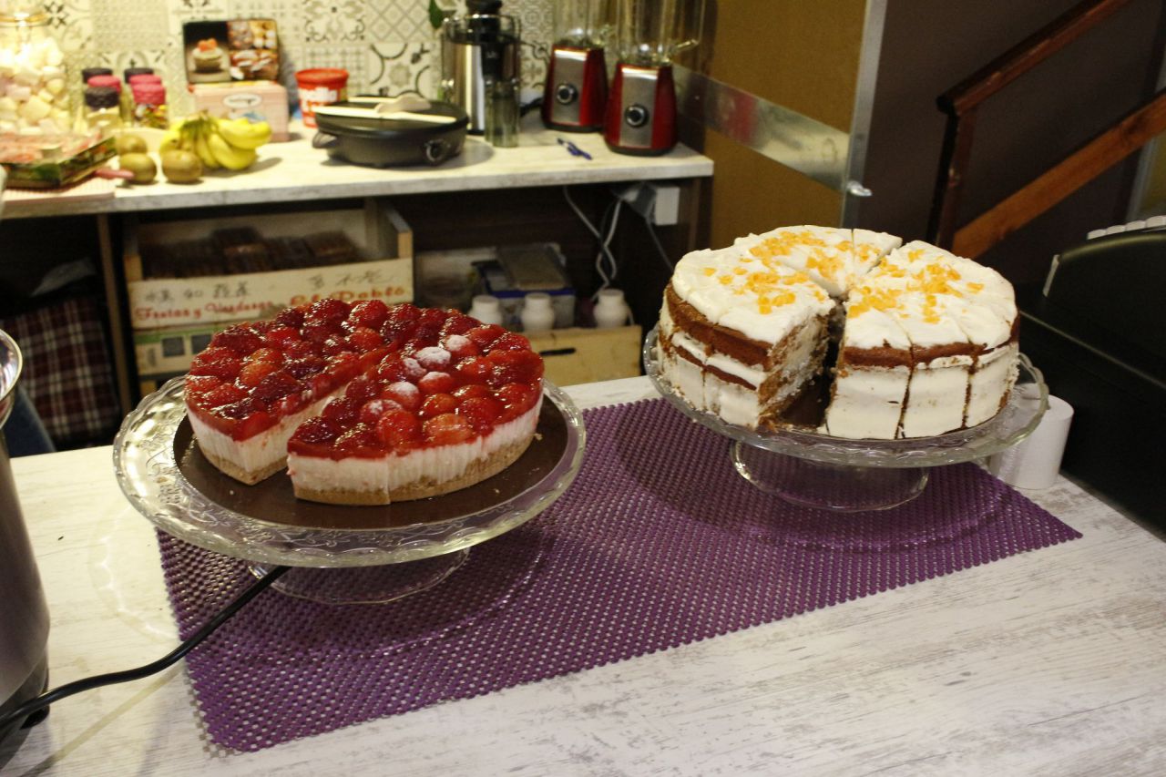Los postres también tienen su espacio.