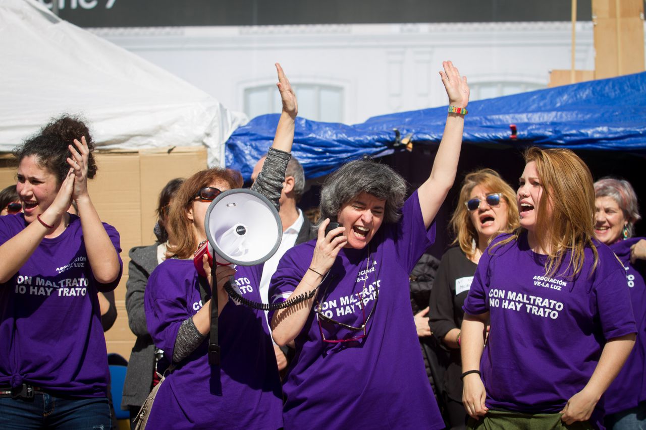Concentración en Sol por el Día Internacional de la Mujer.