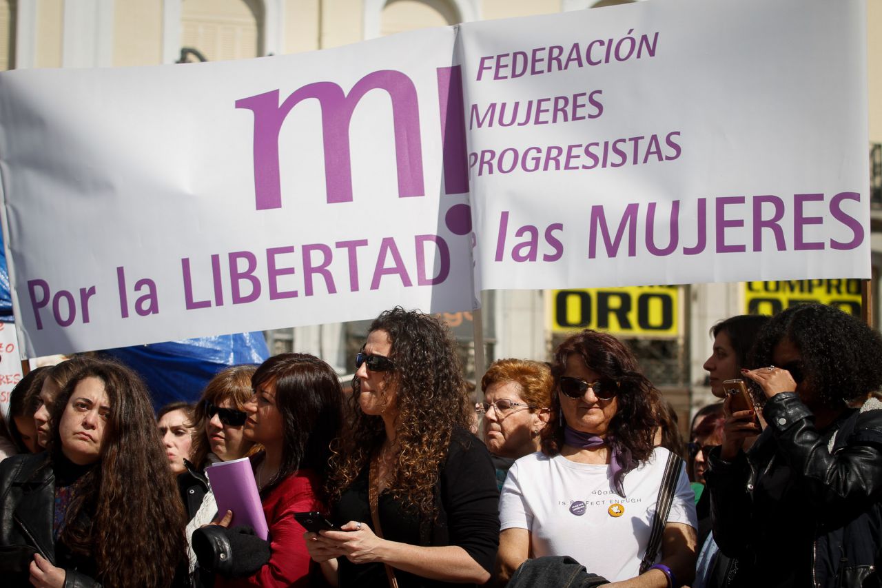 Concentración en Sol por el Día Internacional de la Mujer.