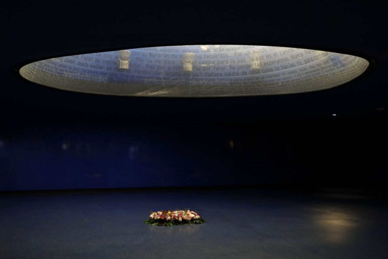 Memorial en la estación de Atocha