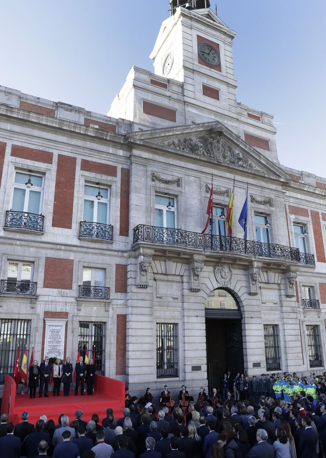Acto a primera hora en la Puerta del Sol