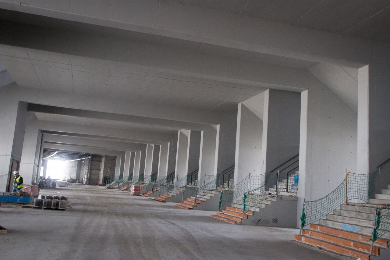 Galeria de acceso vomitorios para público.