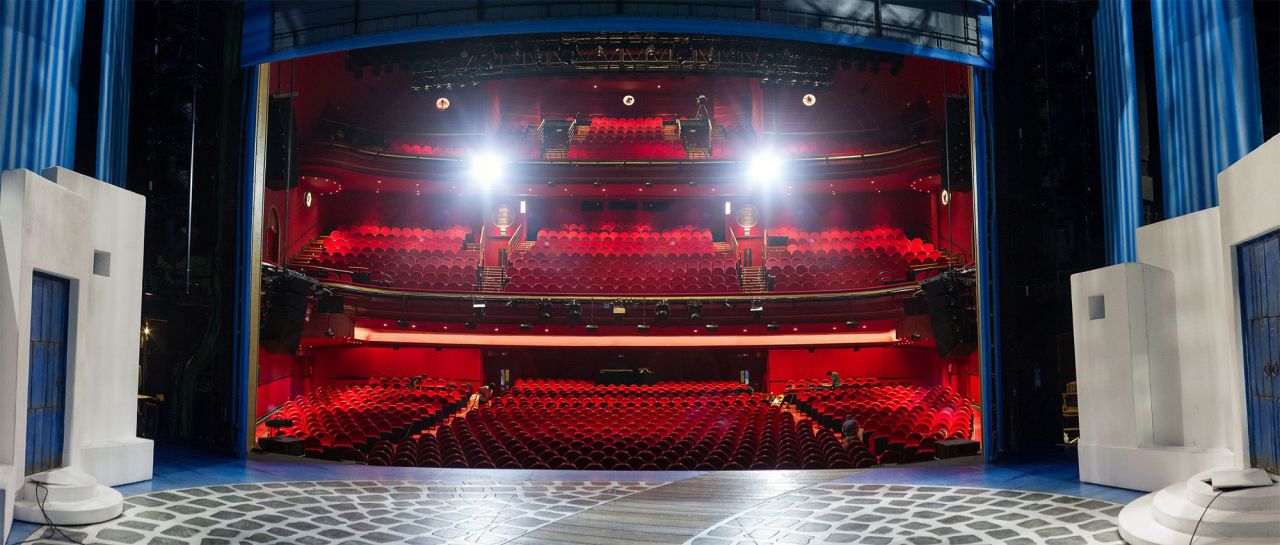 Panorámica desde fondo de escenario