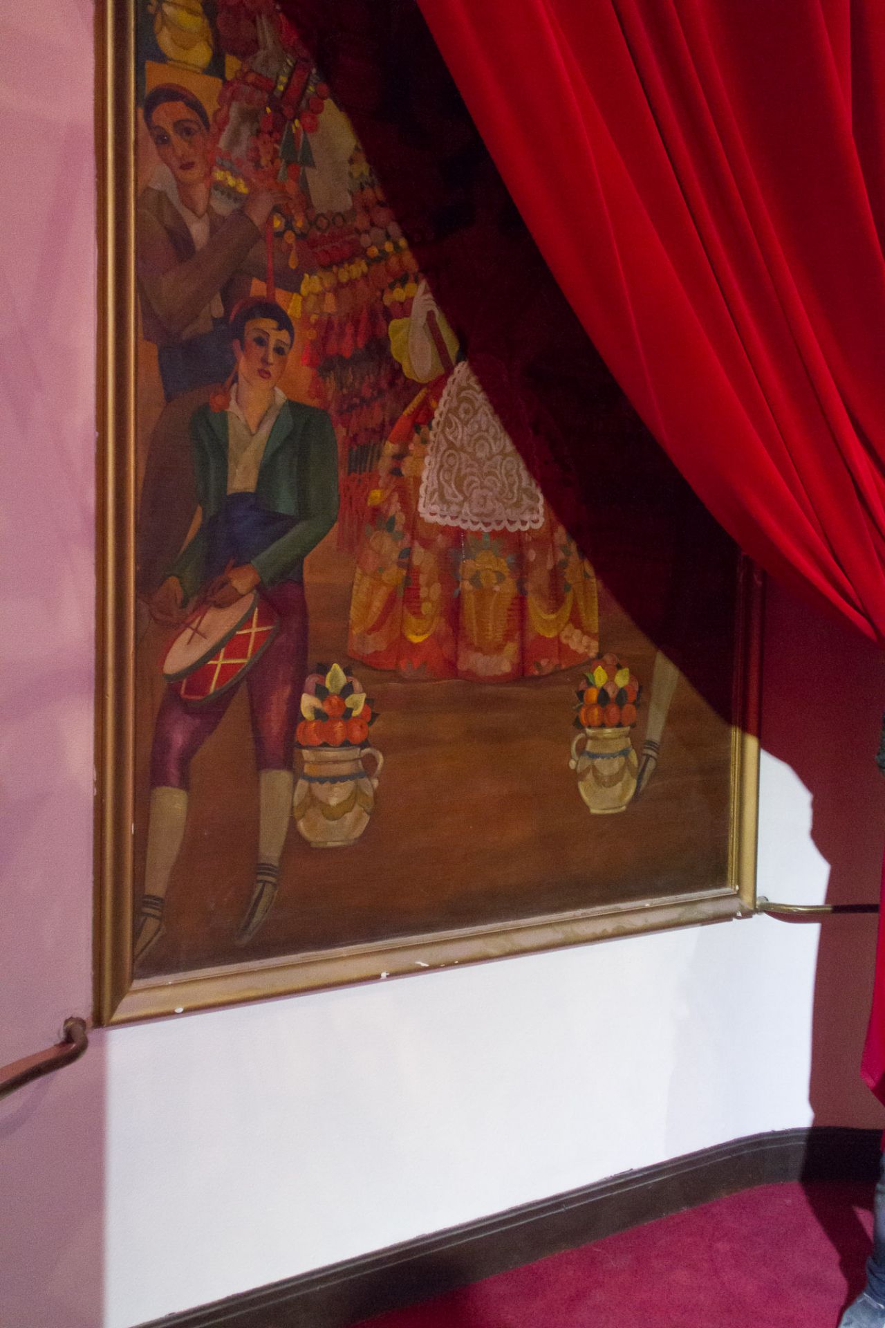 Antiguas pinturas de decoración
