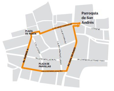 Viernes Santo 20:00h
Imágenes: Cristo de la Misericordia, Santo Entierro · Virgen de
la Soledad.
Organización: Cofradía de Nuestro Padre Jesús Nazareno
y Santísima Virgen de la Soledad.
Acompañamiento musical: Banda de Música del Ayuntamiento
de Humanes (Madrid) «Villa de Humanes».