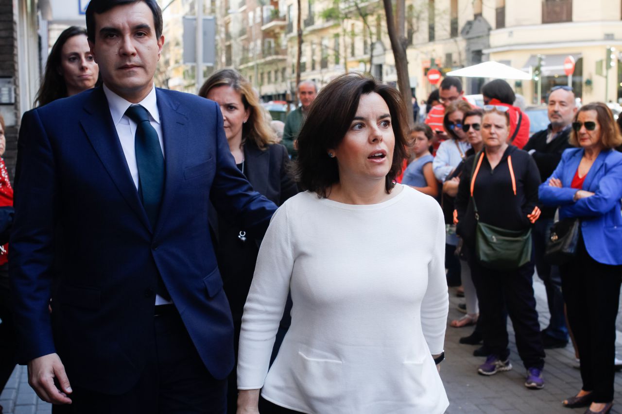 La vicepresidenta del Gobierno, Soraya Sáenz de Santamaría