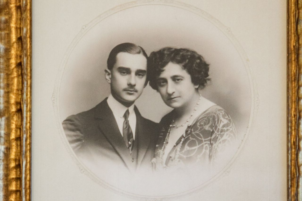 Retrato de María Guerrero junto a su marido.