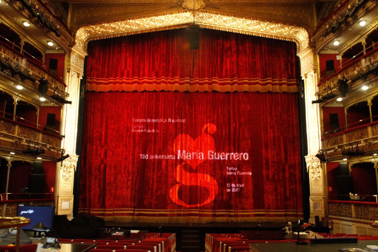 Interior del teatro María Guerrero.