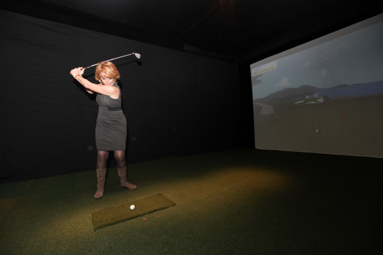Aguirre y su pasión por el golf.