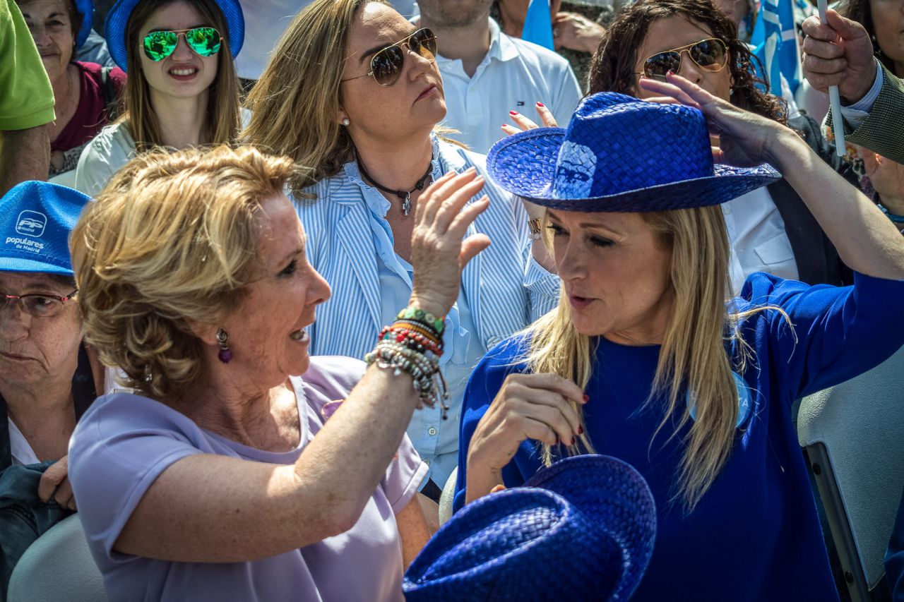 Junto a Cristina Cifuentes en un acto de cammpaña en las últimas elecciones municipales y autonómicas.