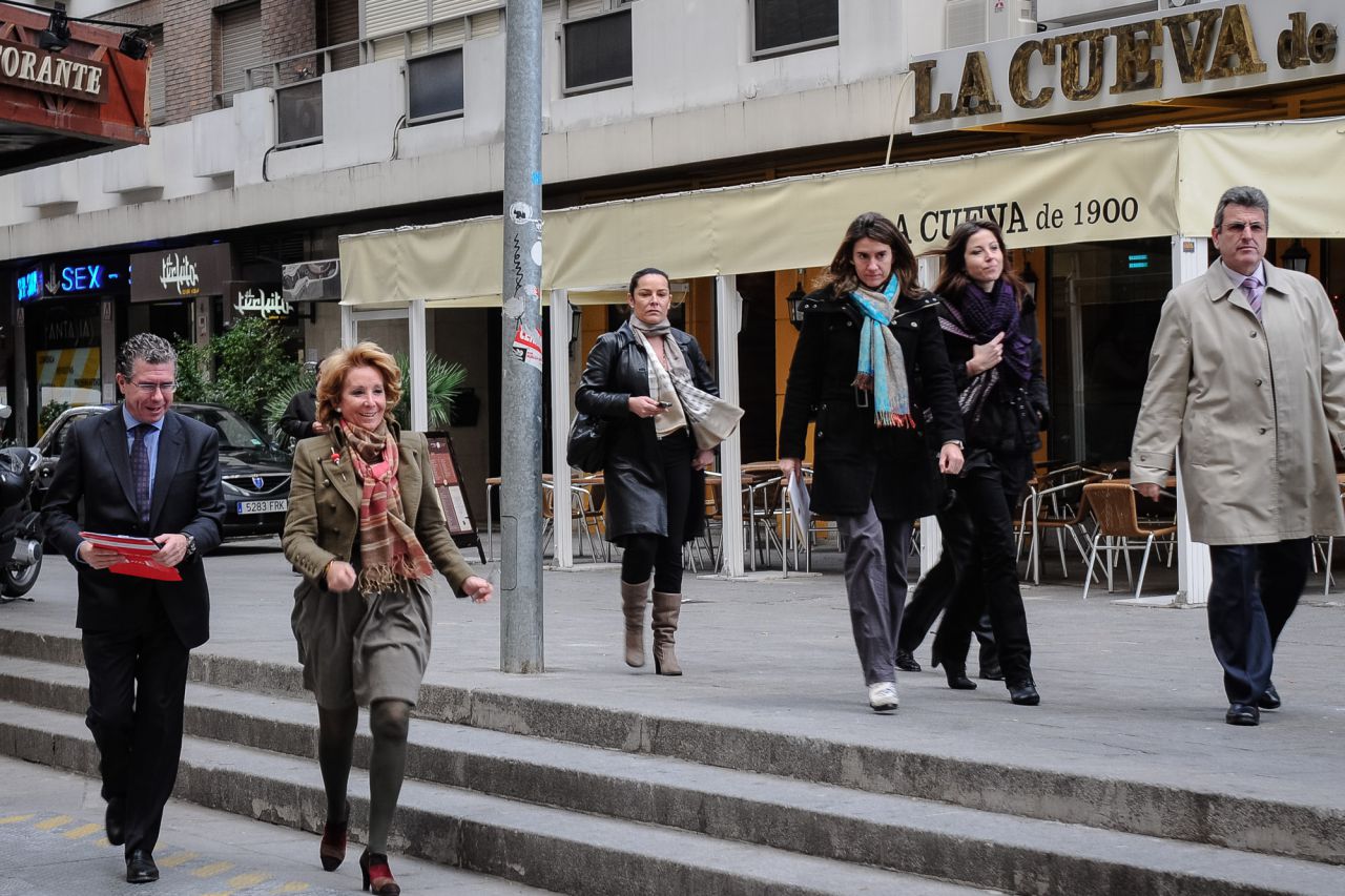 Esperanza Aguirre junto a Francisco Granados.