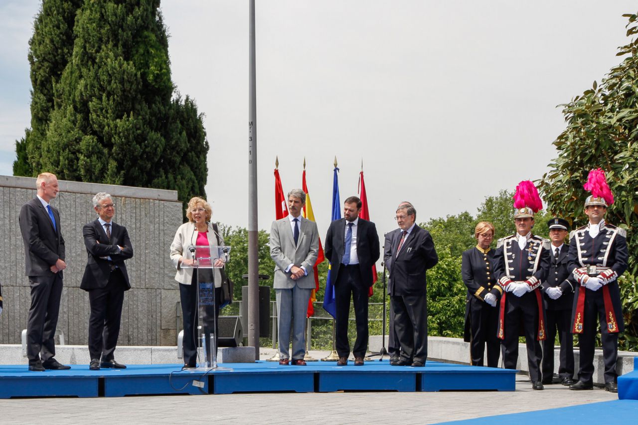 Carmena nos ha dado unas palabras como motivo del acto conmemorativo.