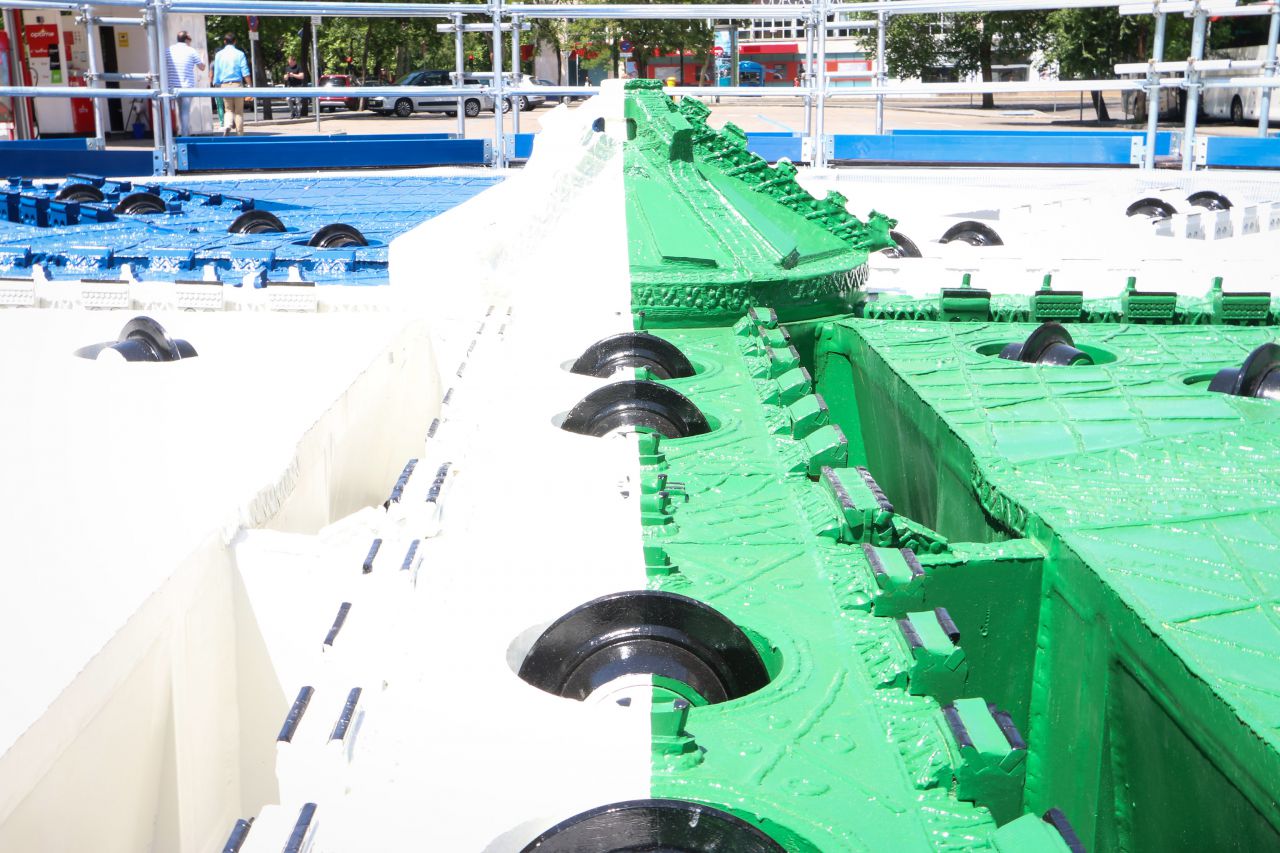 La cabeza de una tuneladora (de FCC Construcción) 