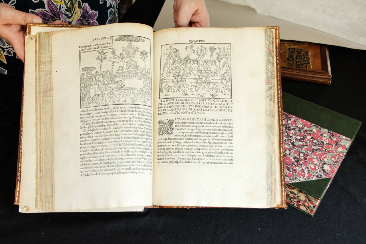 Silografía a fibra del incunable 'El sueño de Polífilo'
