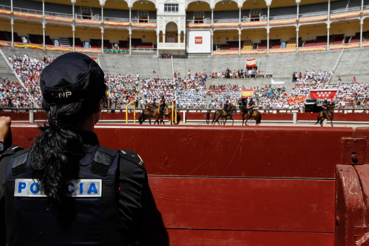 Caballos de la Policía Nacional.