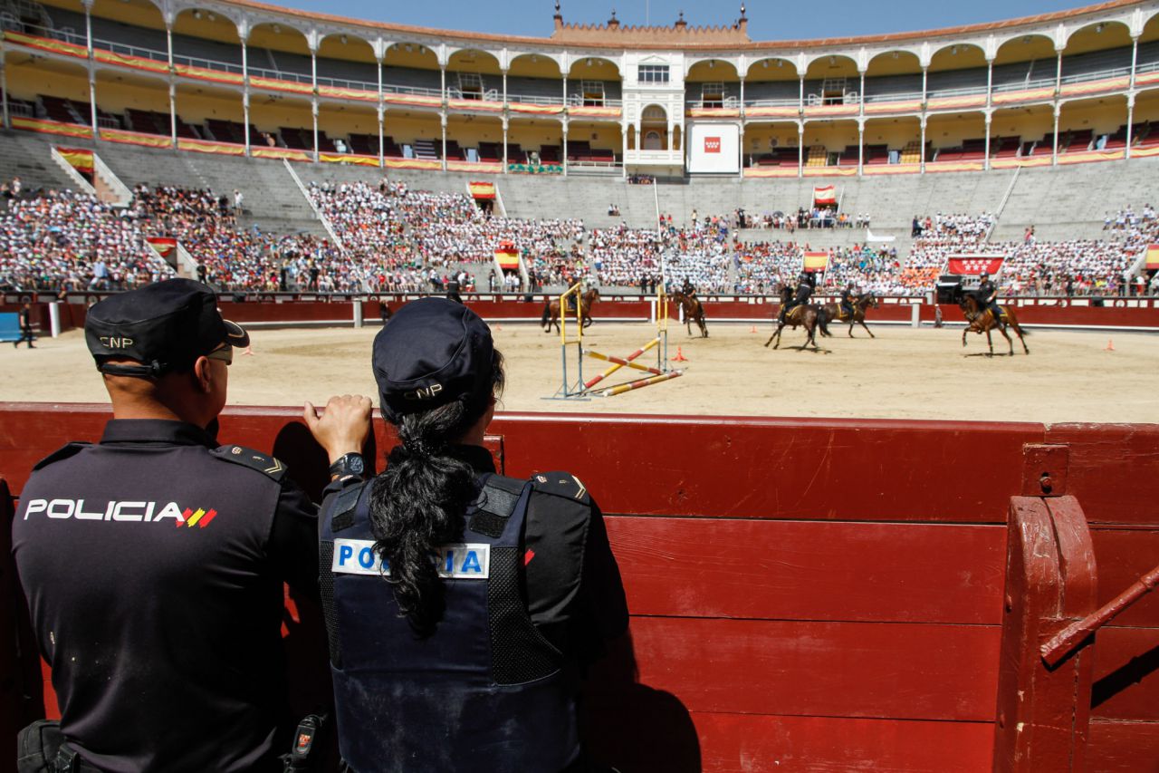 Caballos de la Policía Nacional.